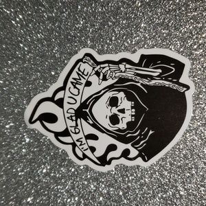 Art Grimm Reaper Halloween Death Waterproof Sticker cartoon drawing